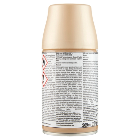 Glade Automatic Spray Ricarica, Profumatore per Ambienti, Fragranza Romantic Vanilla Blossom 269ml